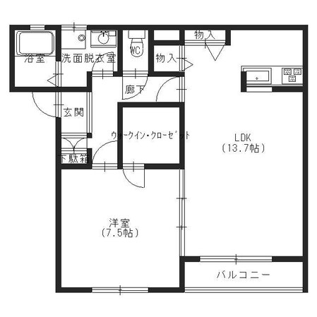 ブエノス本町の物件間取画像